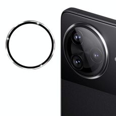 Per Redmi K80 / K80 Pro ENKAY Hat-Prince 9H Pellicola in vetro temperato per fotocamera posteriore in lega di alluminio (argento)