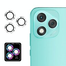 Per Honor 400 Lite ENKAY Hat-Prince 9H Pellicola in vetro temperato per fotocamera posteriore in lega di alluminio (argento)