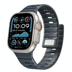 Cinturino magnetico in silicone Norman per Apple Watch 42 mm / 41 mm / 40 mm / 38 mm (colore mezzanotte)