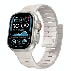 Cinturino magnetico in silicone Norman per Apple Watch 42 mm / 41 mm / 40 mm / 38 mm (Starlight)