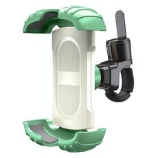 Supporto universale per cellulare Z012 con rotazione a 360 gradi, per manubrio di bicicletta e moto (verde)