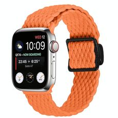 Cinturino elastico intrecciato con fibbia magnetica per Apple Watch da 42 mm / 41 mm / 40 mm / 38 mm (arancione)