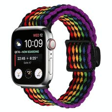 Cinturino elastico intrecciato con fibbia magnetica per Apple Watch da 42 mm / 41 mm / 40 mm / 38 mm (colore)
