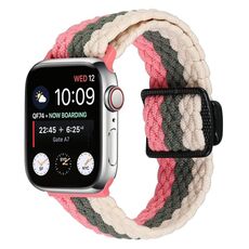 Cinturino elastico intrecciato con fibbia magnetica per Apple Watch da 42 mm / 41 mm / 40 mm / 38 mm (tre colori)