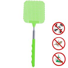 Creativo scacciamosche in plastica retrattile Forniture estive Schiacciamosche (verde)