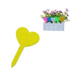 100 pezzi giardinaggio piante decoration decorazione amore etichetta giardino semenzale in vaso fiore pianta marco (giallo)