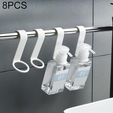8 pezzi / set creativo bottiglia gancio ausiliario cucina bagno gancio doccia gel gancio (bianco)