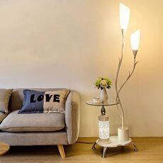 Lampada da terra verticale Storage, stile: 8012 (bianco)