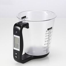 1000 g / 1 g Bilancia elettronica da cucina Misurino elettronico Misurino da forno Strumento di misurazione fai da te (Nero)