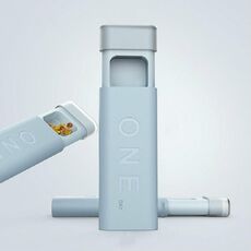 Portapillole portatile mini dispenser per conservare la scatola sigillata per pillole (blu cielo)