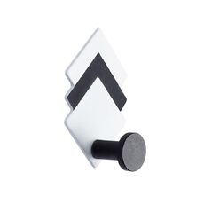 Gancio geometrico in ferro battuto Cucina e bagno Gancio appiccicoso creativo (Stacked-Diamond)