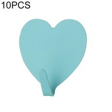 Gancio a forma di cuore in acciaio inossidabile da 10 pezzi Gancio a forma di cuore (verde chiaro)