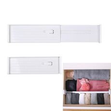 Cassetto a scomparsa Portaoggetti Pannello divisorio Armadio domestico Piastra divisoria in plastica (bianco)