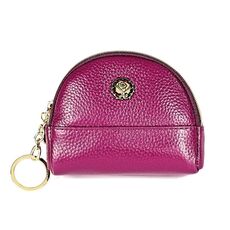 2027 Borsa a portafoglio con cerniera in pelle da donna Borsa a doppia tasca con guscio (viola)