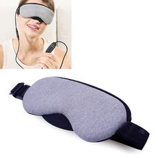 Maschera per gli occhi per dormire a vapore riscaldante con ricarica USB (viola)