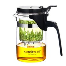 Kamjove elegante tazza bolla teiera per ufficio teiera teiera resistente al calore set di tè in vetro, modello: K-200 400ml