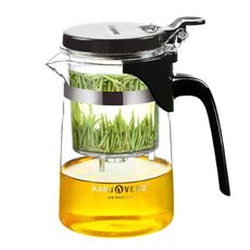 Kamjove Elegante tazza di tazza bolla teiera ufficio teiera teiera resistente al calore set di tè in vetro, modello: K-201 500ml