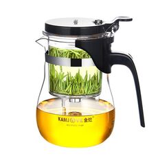 Kamjove Elegante tazza di tazza bolla teiera per ufficio teiera teiera resistente al calore set di tè in vetro, modello: k-203 600ml
