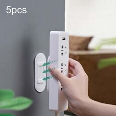 5 pezzi Supporto per presa elettrica Montaggio a parete Presa elettrica Telaio di fissaggio (bianco)