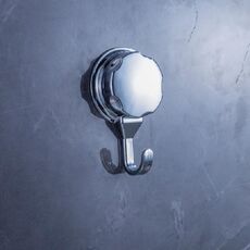 Gancio a ventosa per bagno, cucina, gancio appiccicoso per appendiabiti (argento)