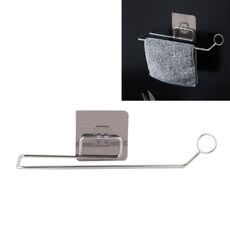 Portasciugamani verticale in acciaio inox per bagno e cucina (cerchio)