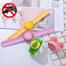 Anello a scatto anti-zanzara per braccialetto repellente per zanzare del fumetto esterno di 4 PCS, stile: frutta popolare