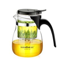 Kamjove Elegante CUP TAPOT TEAPOT Resistente al calore Set di tè in vetro, Stile: TP-757 700ml