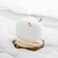 SOTHING DSHJ-H-009 260ML Deer Air Humidifier USB Home Atmosfera Night Light Purificatore d'aria (bianco)