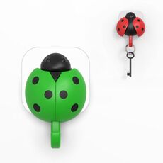 Creativo simpatico scarabeo gancio chiave ali sensore di gravità gancio aperto automaticamente (verde)