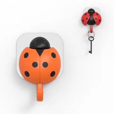 Creativo simpatico scarabeo gancio chiave ali sensore di gravità gancio aperto automaticamente (arancione)