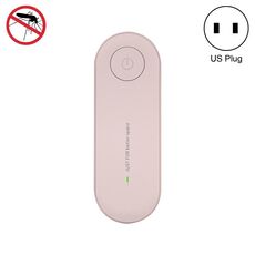 Anti-zanzare elettronico repellente per zanzare ad ultrasuoni, tipo di spina: spina americana (rosa)