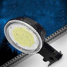 Lampada da parete impermeabile IP65 con rilevamento della luce per esterni a LED da 50 W Lampione stradale da giardino (luce bianca)