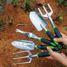 5 pezzi / set Attrezzo da giardino per ortaggi da giardino in lega di alluminio