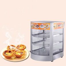 DH-1P Armadio per riscaldamento elettrico a tre strati Vetrina per alimenti a temperatura costante Crostata di uova Pane per pizza Vetrina per conservazione a temperatura costante, spina CN