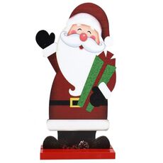 3 pezzi decorazioni natalizie decorazioni da tavolo in legno, specifica: regalo di Babbo Natale