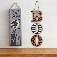 Legno di Halloween BOO Lettere Decorazione domestica Mestieri da appendere
