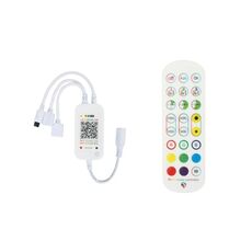 WiFi Smart 4 Pin RGB LED Strip Light Controller APP Controllo vocale remoto Funziona con Alexa Echo, 5-24V, tipo: Controller WiFi a 24 tasti