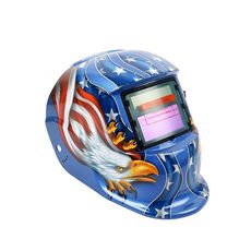 Maschera per saldatura ad oscuramento automatico solare Maschera per saldatura ad arco di argon (Blue Eagle)