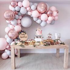 Matrimonio Balloon Decorazione Pacchetto Macaron Latex Balloon Set Birthday Wedding Room Decorazione della festa di nozze