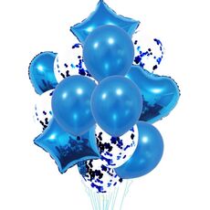 2 PCS 18 pollici Alluminio perla paillettes paillettes set decorazione della festa decorazione festiva (blu)
