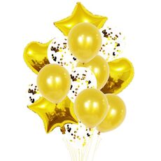 2 PCS 18 pollici in alluminio perla paillettes set palloncino decorazione della festa decorazione festiva (dorata)