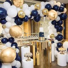 Night Blue Balloon Catena Inchiostro Blue Serie Blue Balloon Decorazione impostata Decorazione festa di compleanno