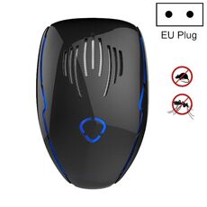 DC-9015 Mouse elettronico a ultrasuoni a frequenza variabile multifunzione a risparmio energetico per uso domestico e repellente per zanzare, stile: spina europea (nero)