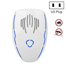 DC-9015 Mouse elettronico a ultrasuoni multifunzione a risparmio energetico per uso domestico e repellente per zanzare, Stile: spina americana (bianco)