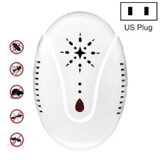 Repellente per insetti portatile repellente per zanzare ad ultrasuoni DC-9007, stile: spina americana (bianco)