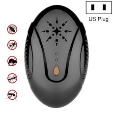Repellente per insetti portatile repellente per zanzare ad ultrasuoni DC-9007, stile: spina americana (nero)