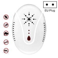 Repellente per insetti portatile repellente per zanzare a ultrasuoni DC-9007, stile: spina europea (bianco)