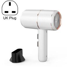 Home Dormitorio Mute Asciugacapelli ad aria calda e fredda ad alta potenza, spina UK 220V (bianco)