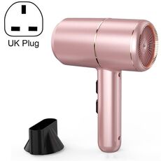 Home Dormitorio Mute Asciugacapelli ad aria calda e fredda ad alta potenza, spina UK 220V (rosa)