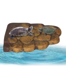 Piattaforma basking magnetica per isola galleggiante piccola tartaruga